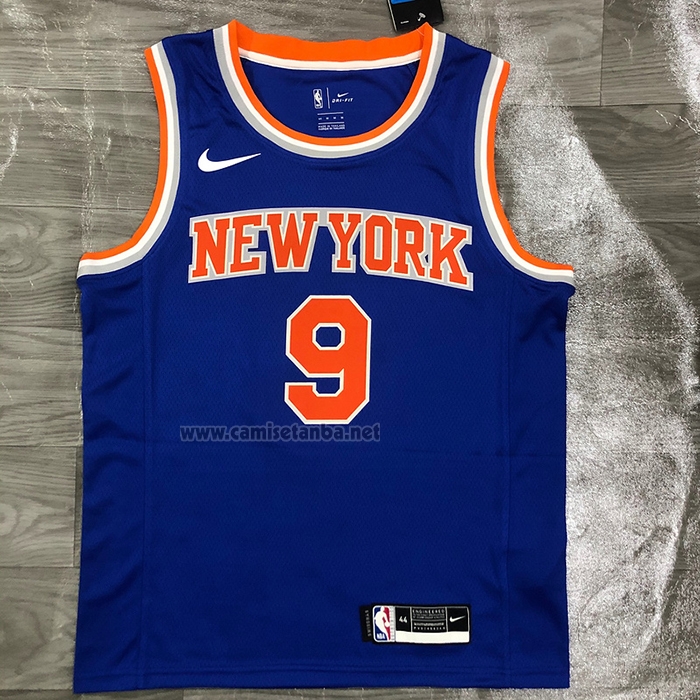 Camiseta New York Knicks RJ Barrett #9 Icon Azul